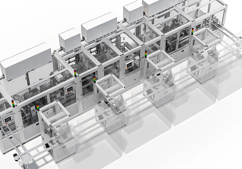 苏州倍思创电子Bestron生产线三维图渲染制作