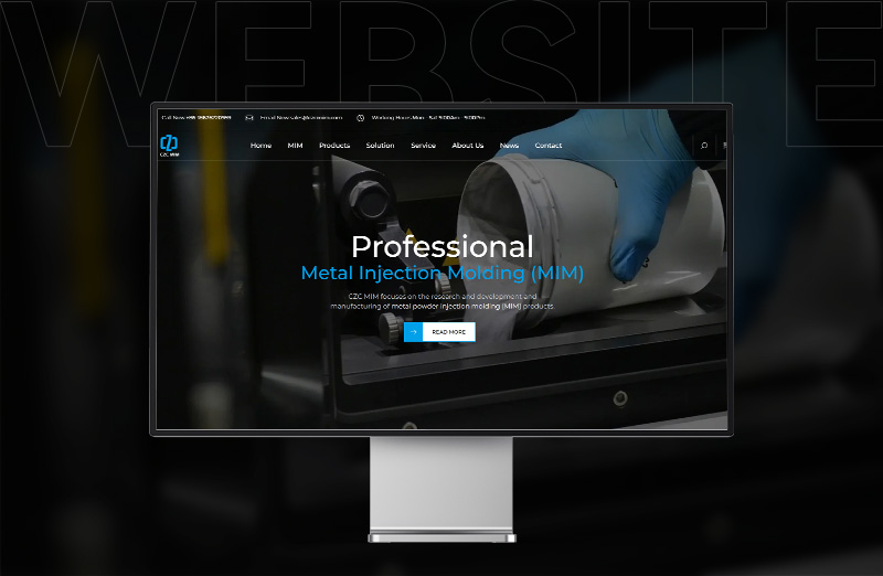 CZC金属粉末注射烧结成型制品外贸网站建设