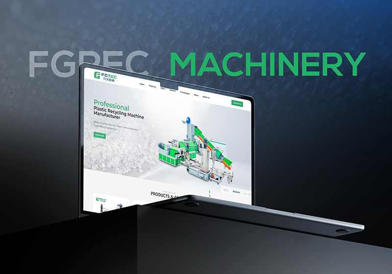 凡戈废旧塑料清洗造粒回收机械外贸独立网站建设