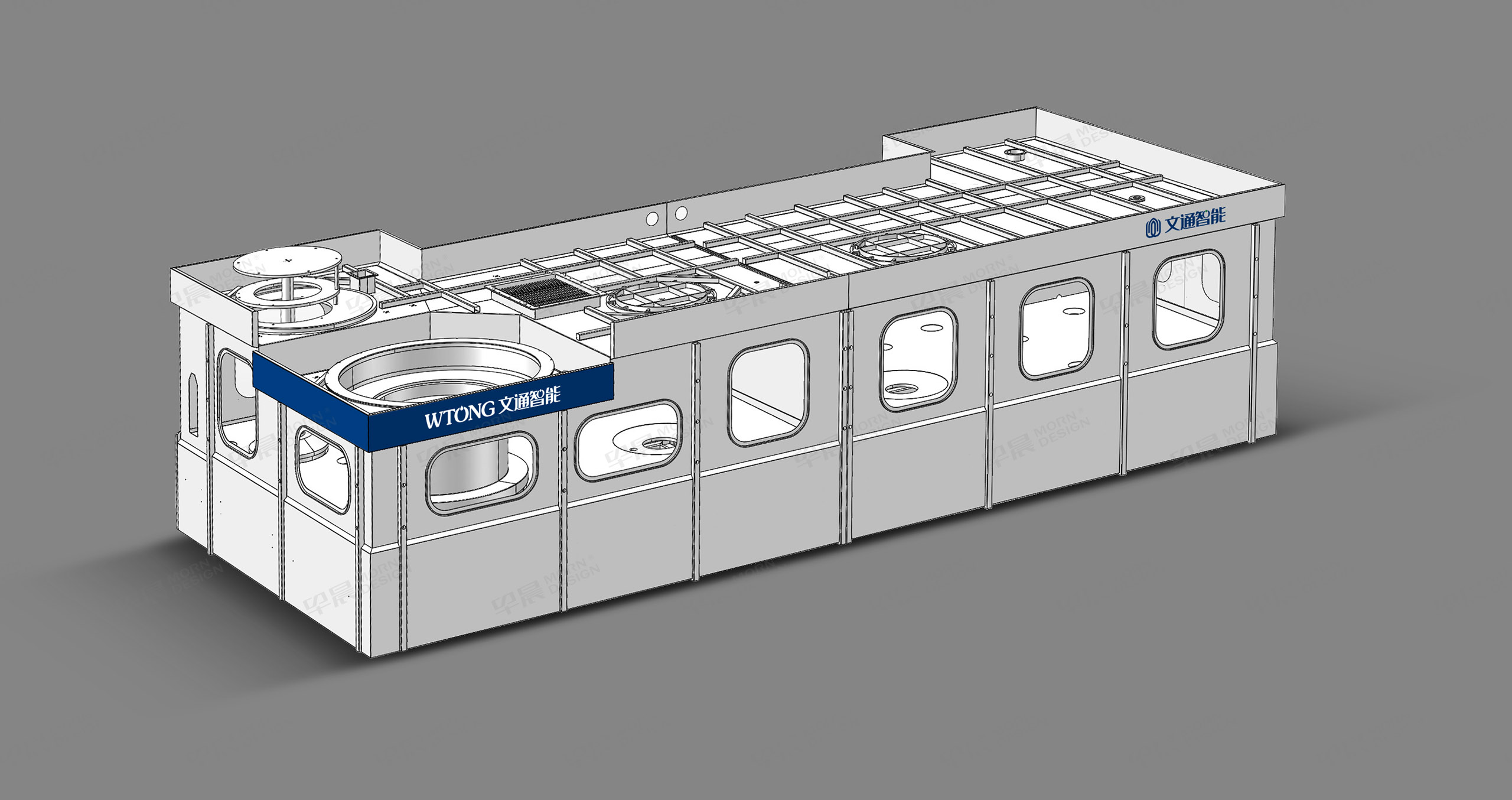 机械外观设计,机械设备外观涂装设计,文通智能,灌装机械,配色设计,涂装设计,公司