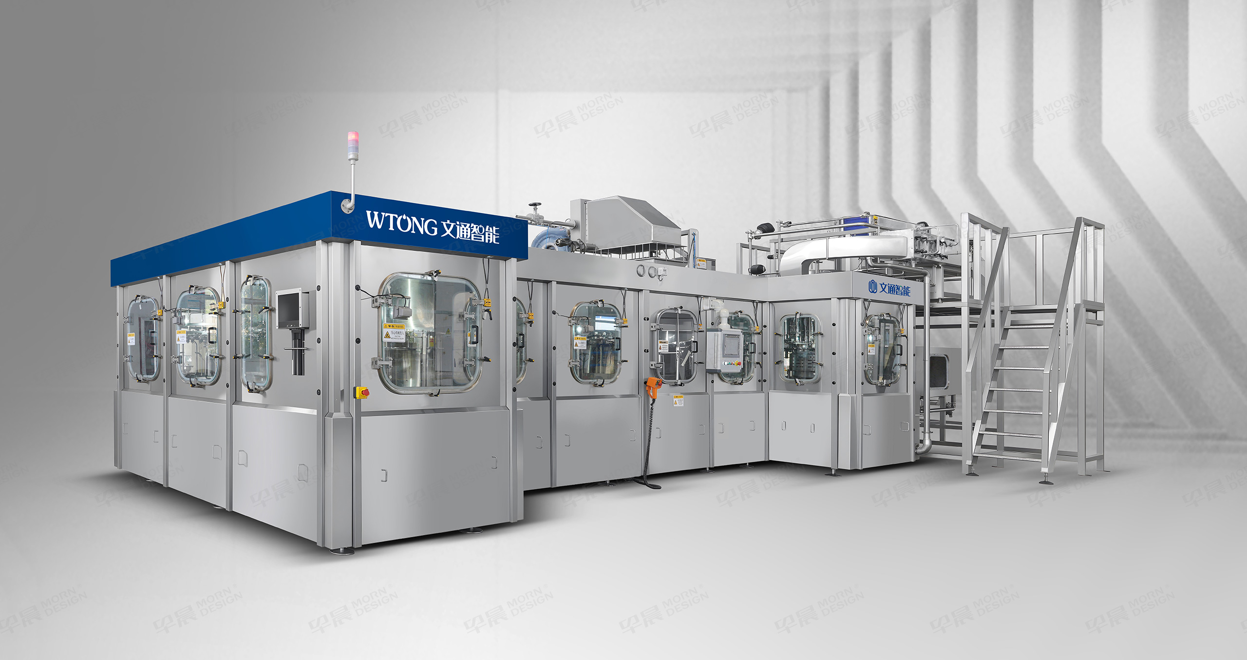 机械外观设计,机械设备外观涂装设计,文通智能,灌装机械,配色设计,涂装设计,公司