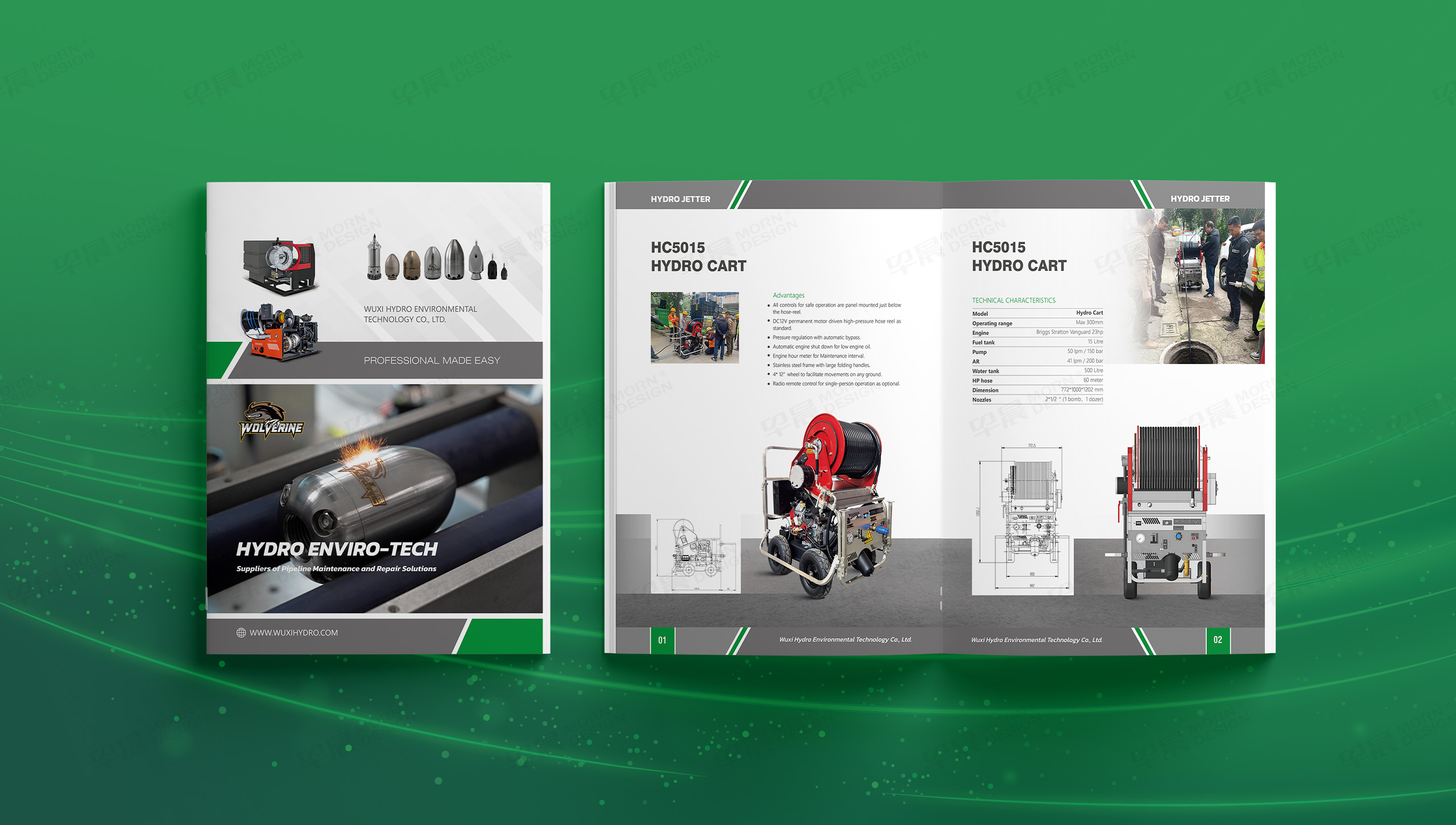 宣传手册设计,产品册设计,产品手册设计,无锡海卓环境技术Wolverine清洗设备产品册设计,产品宣传册设计,制作,公司