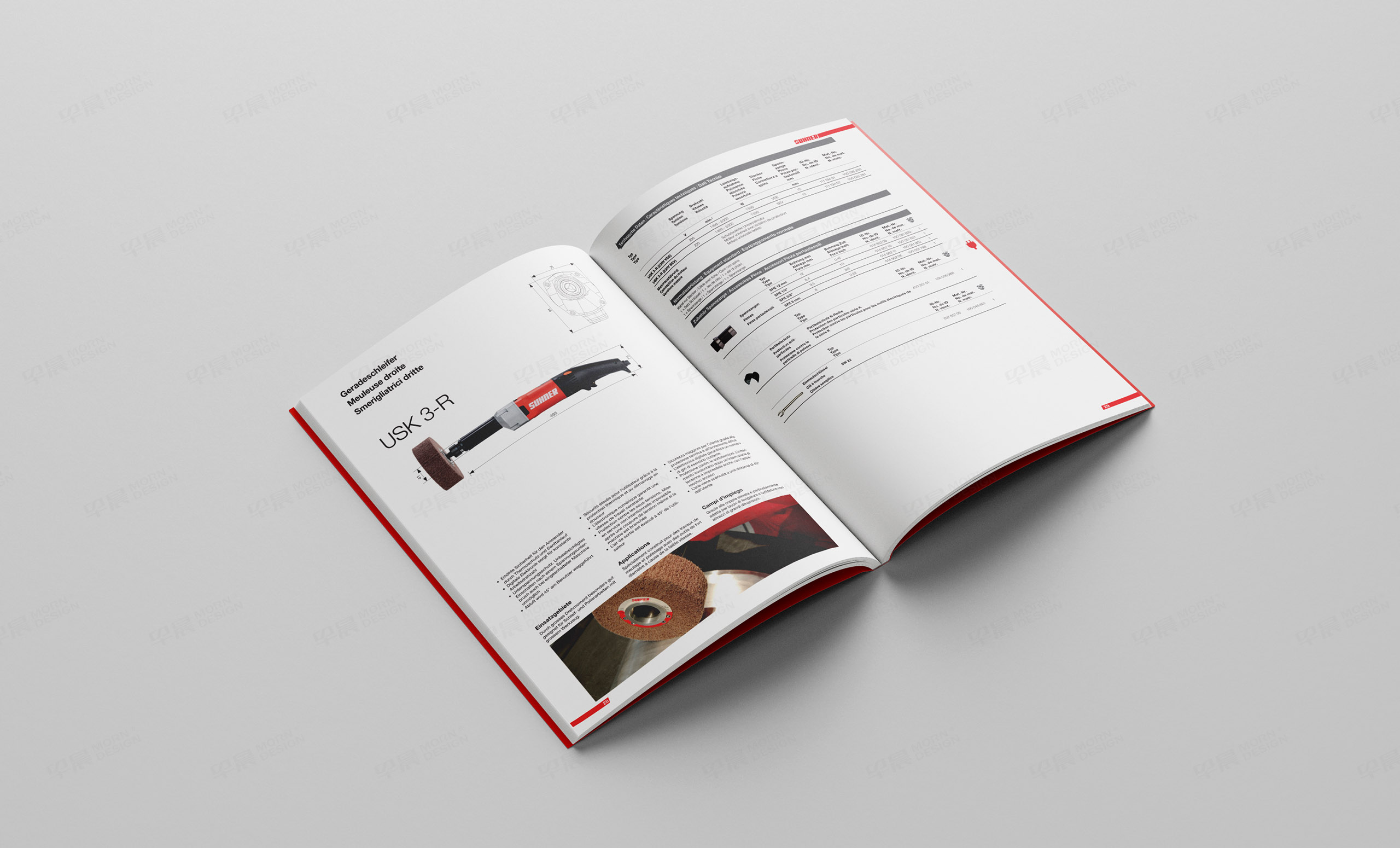 英语,德语,法语,产品册设计,画册设计,电动工具产品册设计,制作,公司