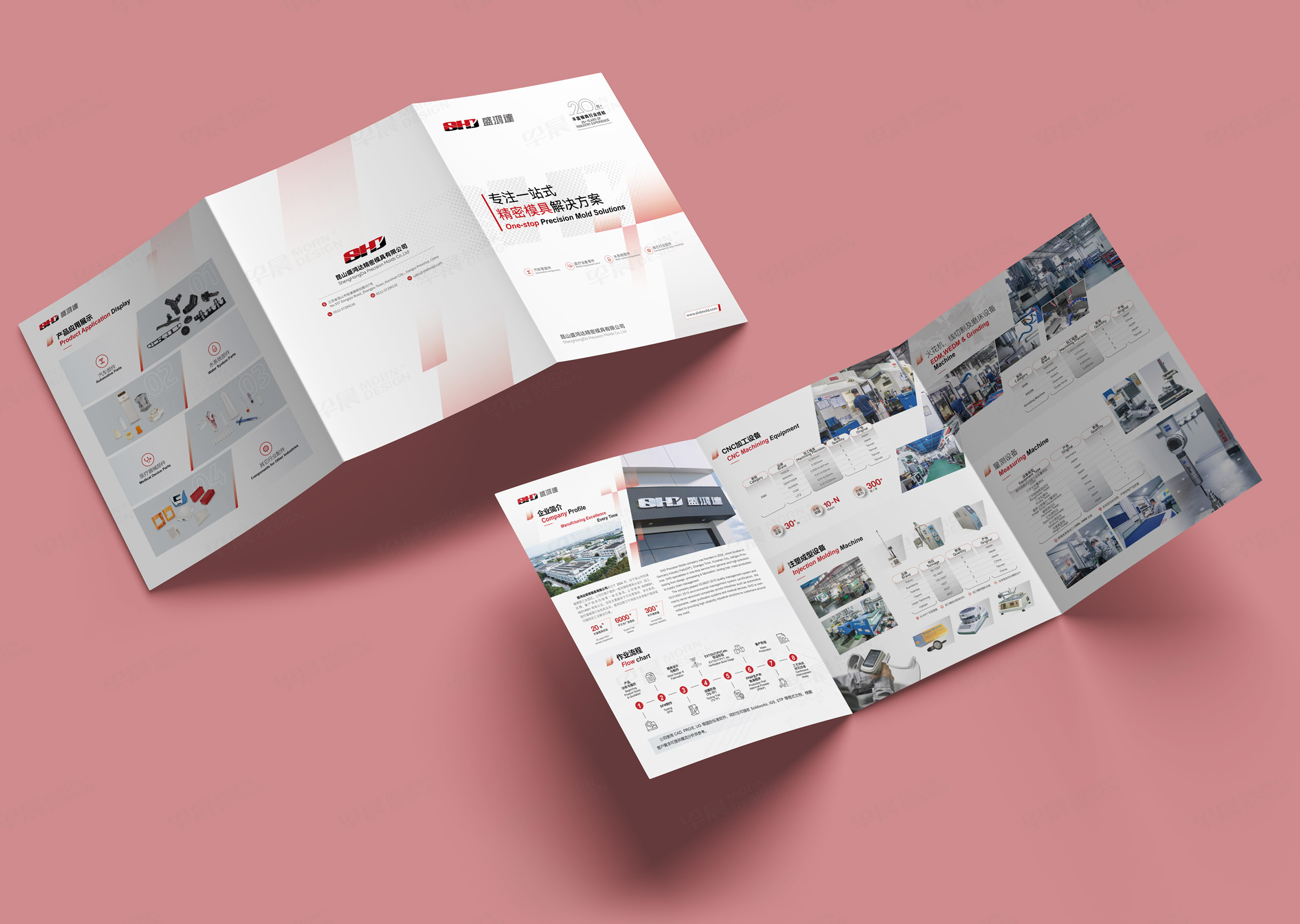 三折页设计,宣传折页设计,昆山盛鸿达精密模具三折页设计,制作,公司