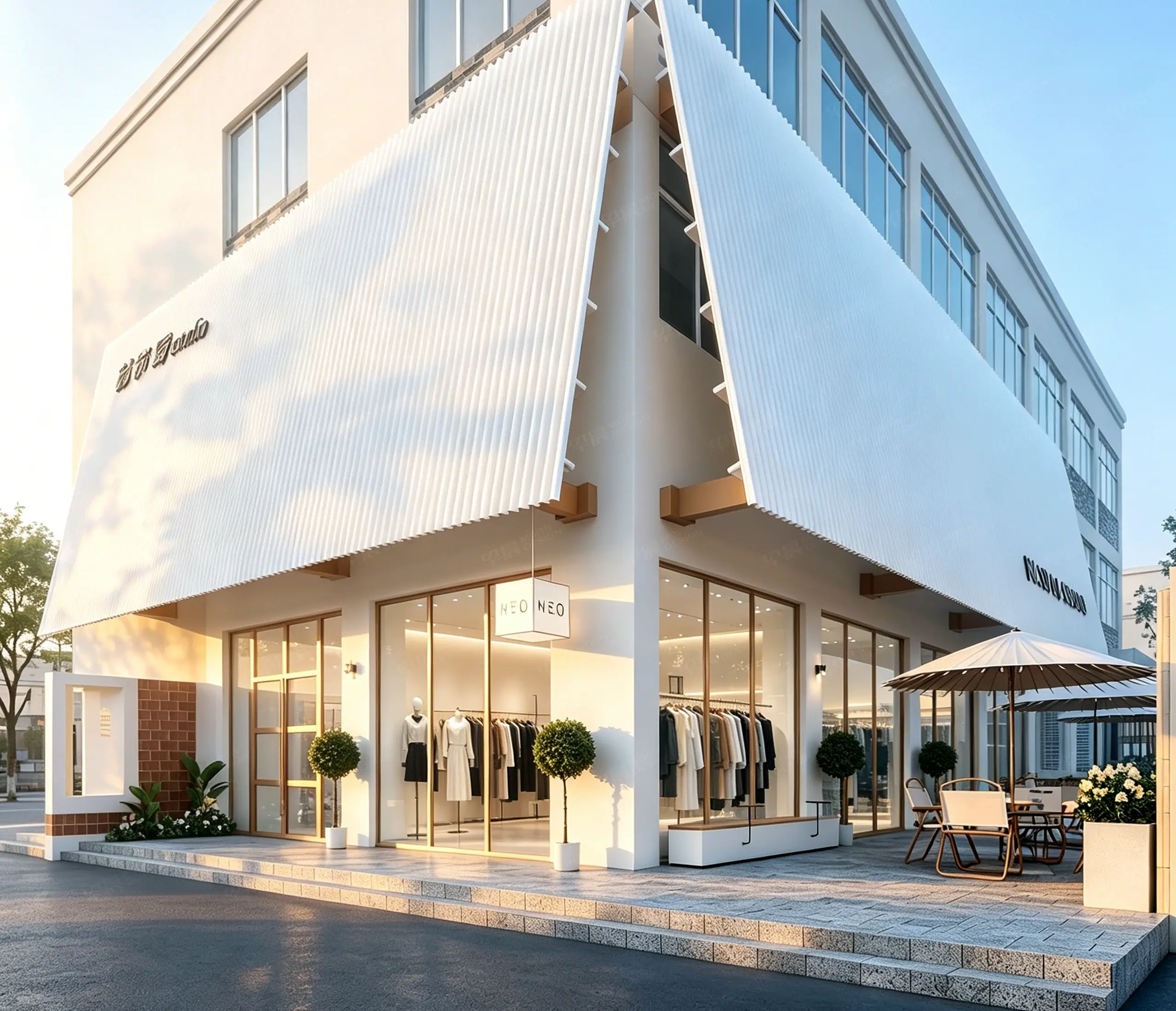 工厂店门头设计,工厂门头设计,服装厂,纺织厂,工厂直营店门头设计,工厂门头设计公司